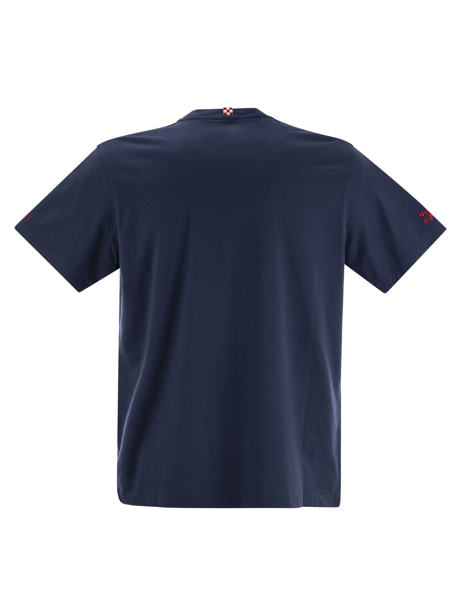 Shop Mc2 Saint Barth Printed T-shirt In Navy