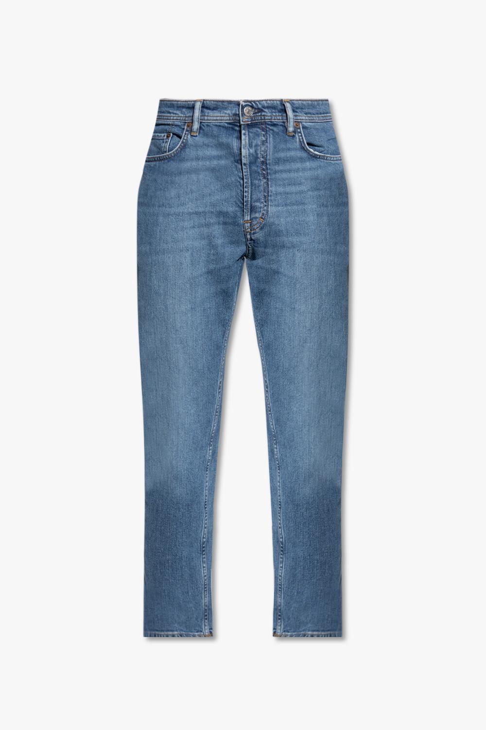 Acne Studios Men Organic Cotton Skinny Jeans In Multi