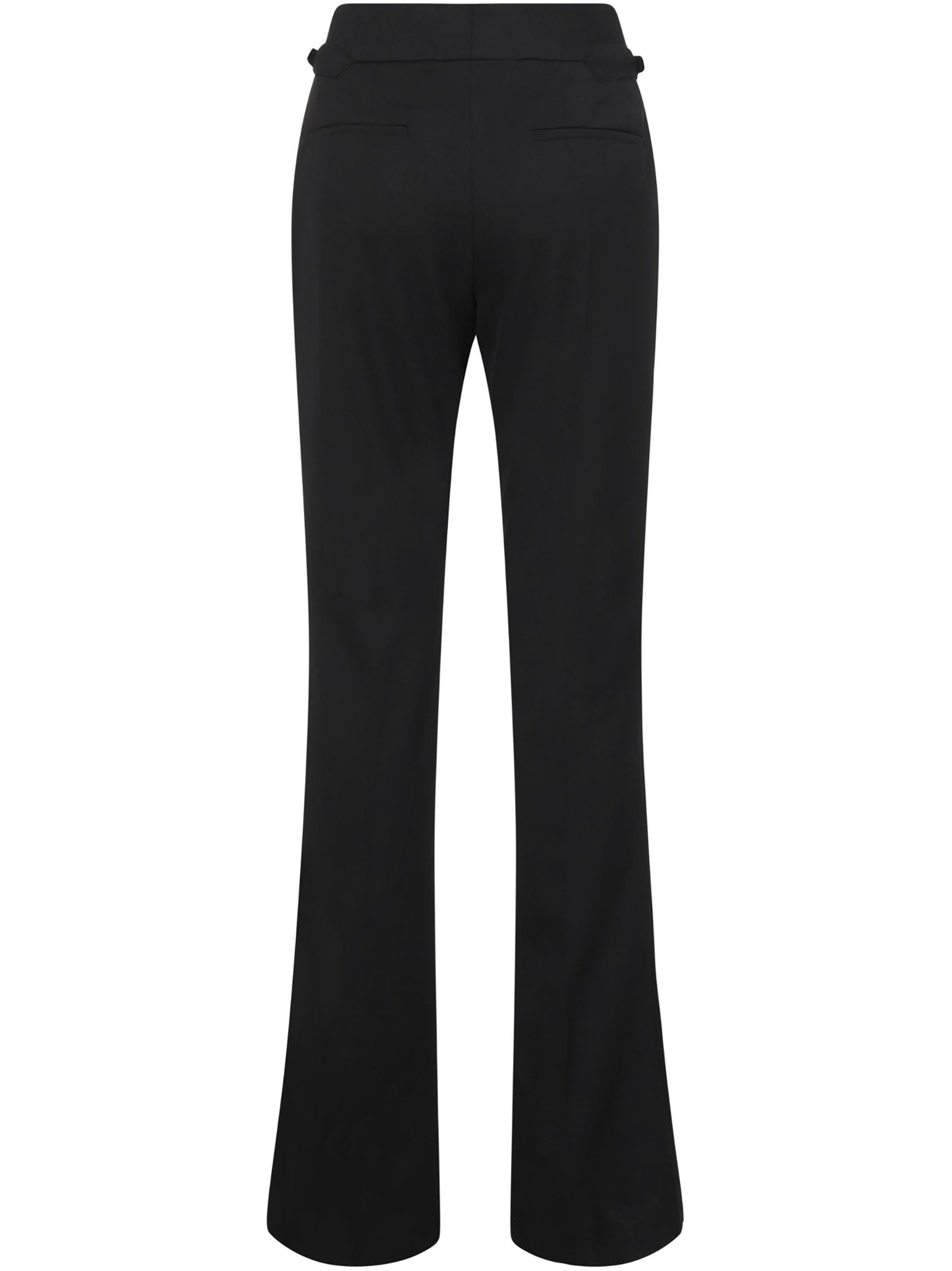 Tom Ford Flared-leg Tailored-cut Trousers In Black