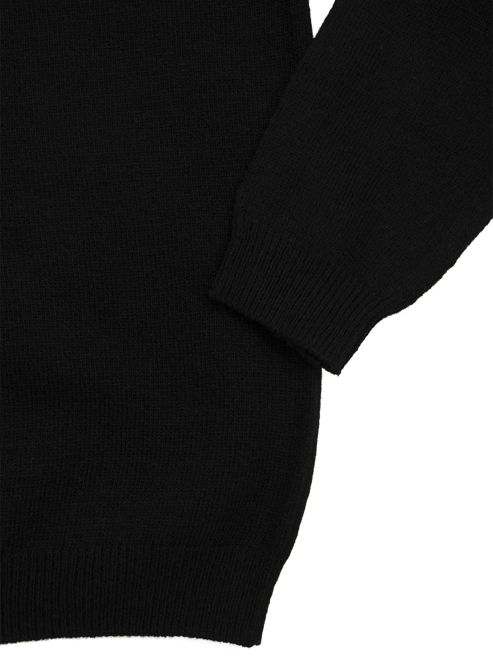 Shop Il Gufo Turtleneck Sweater In Virgin Wool In Black