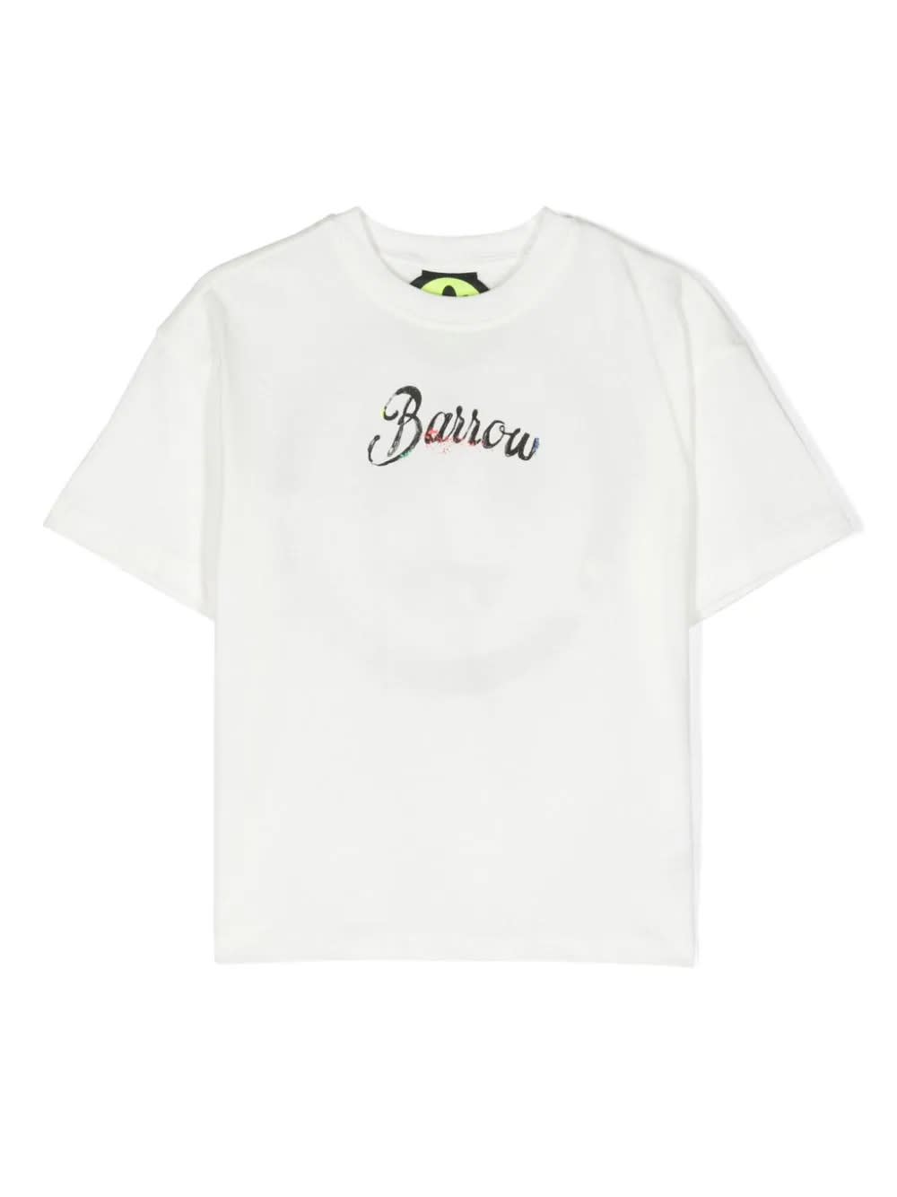 Barrow Kids' White T-shirt With Lettering Logo