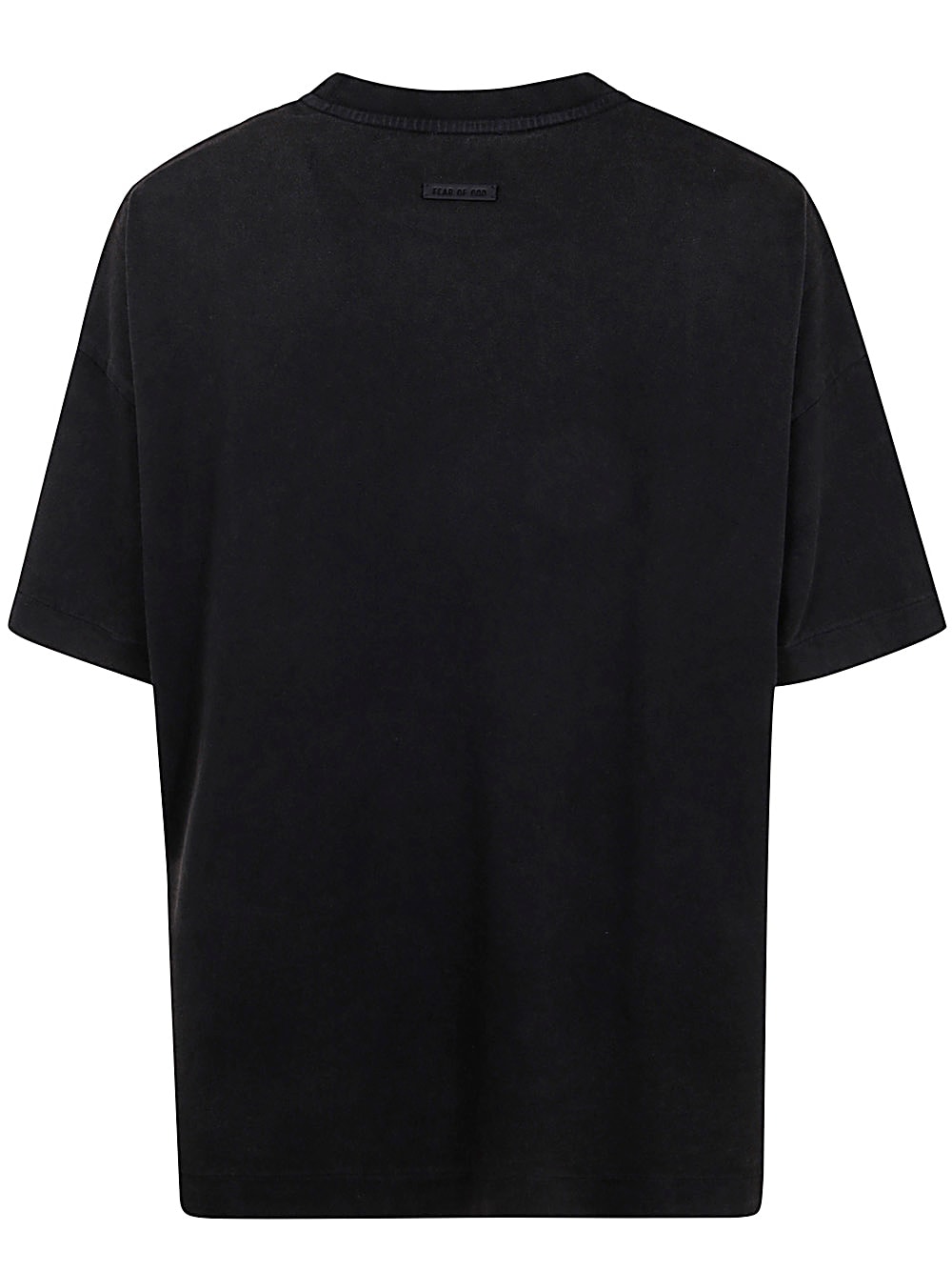 Shop Fear Of God Short Sleeve Tee 8 Grey Print In Black