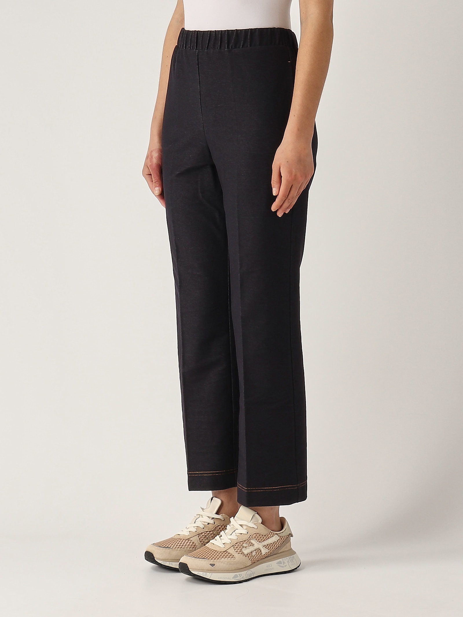 Max Mara Ombra Trousers In Denim Scuro