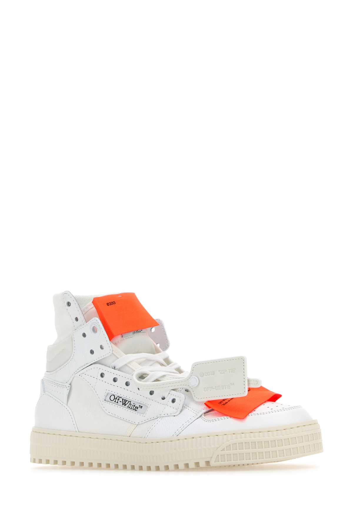 Shop Off-white White Leather And Canvas 3.0 Off Court Sneakers In 0120