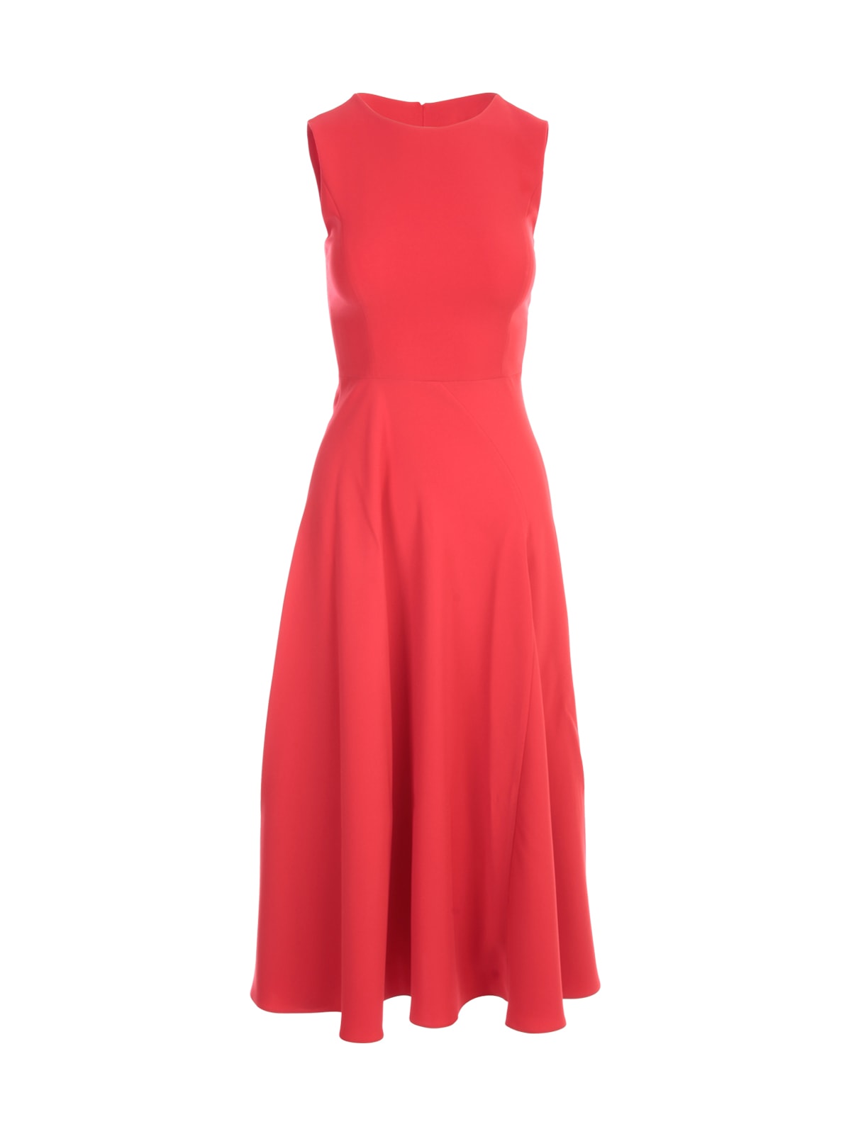 Emporio Armani Longuette Sleeveless Dress W/slit On Waist