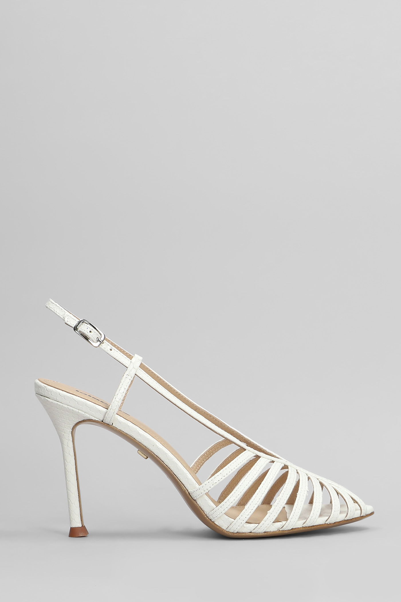 Diana 95 Sandals In White Leather