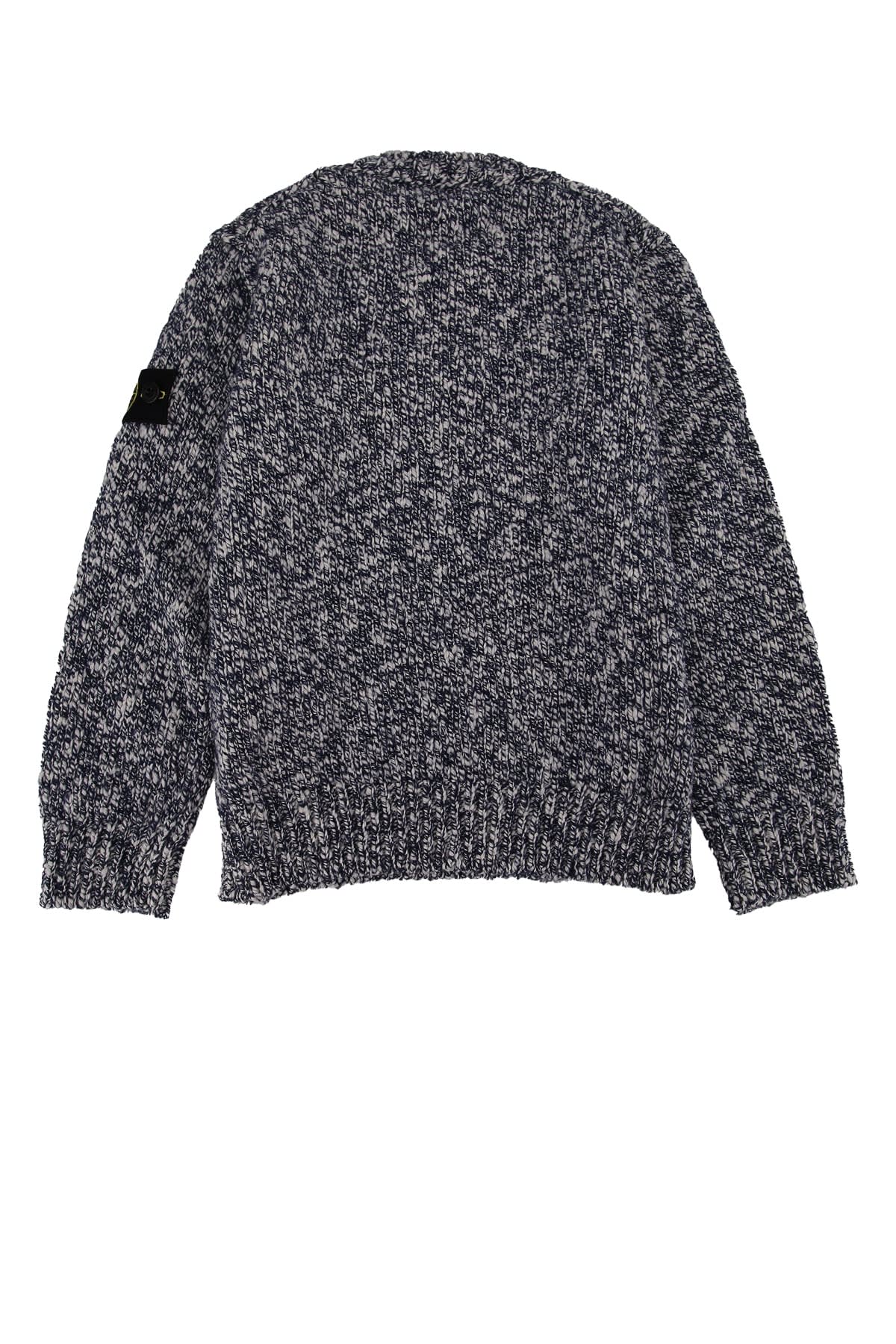 Stone Island Speckled Crew-neck Sweater In Gray