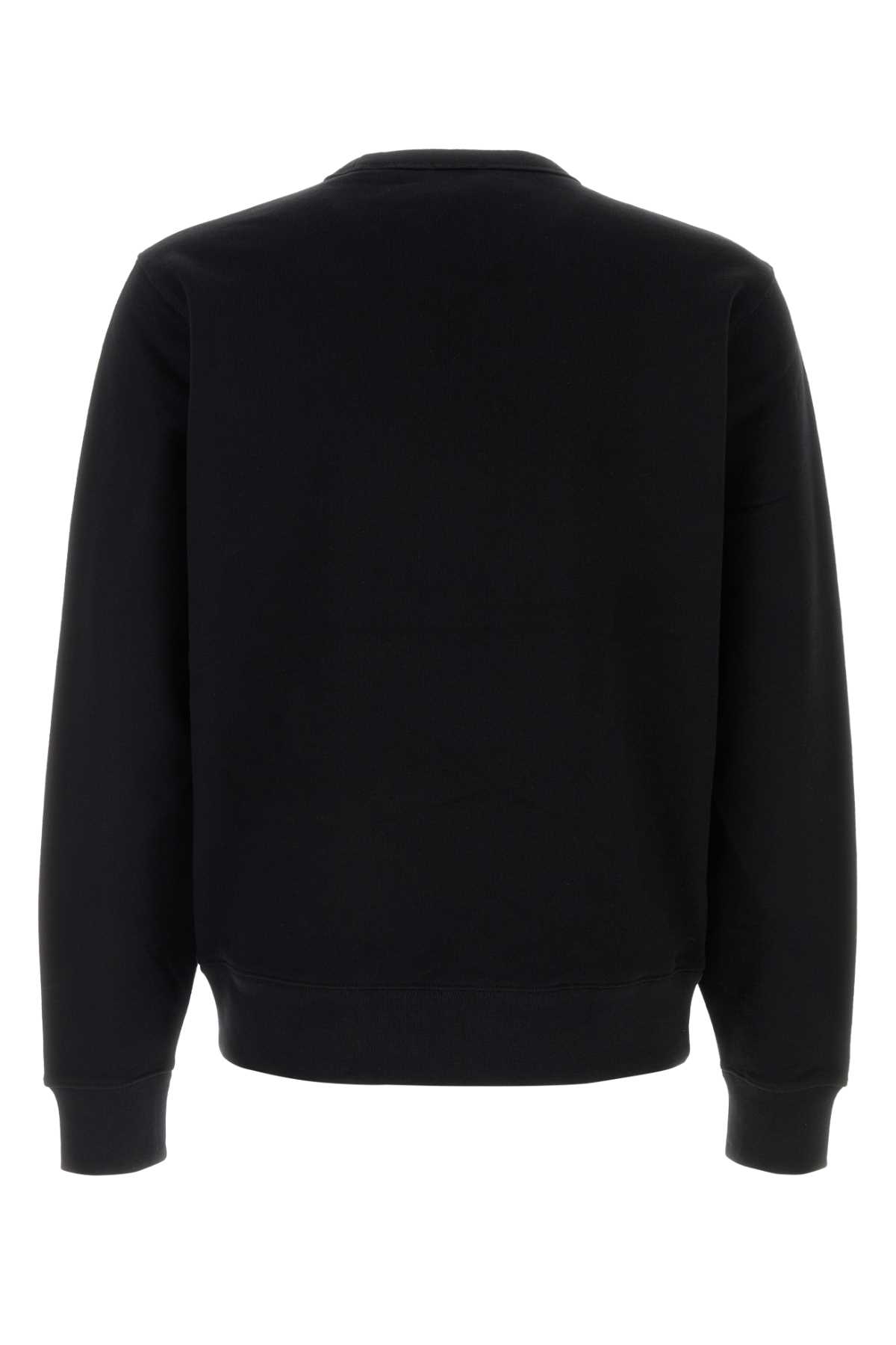 Burberry Crewneck Sweater With Long Sleeves And Logo In Black