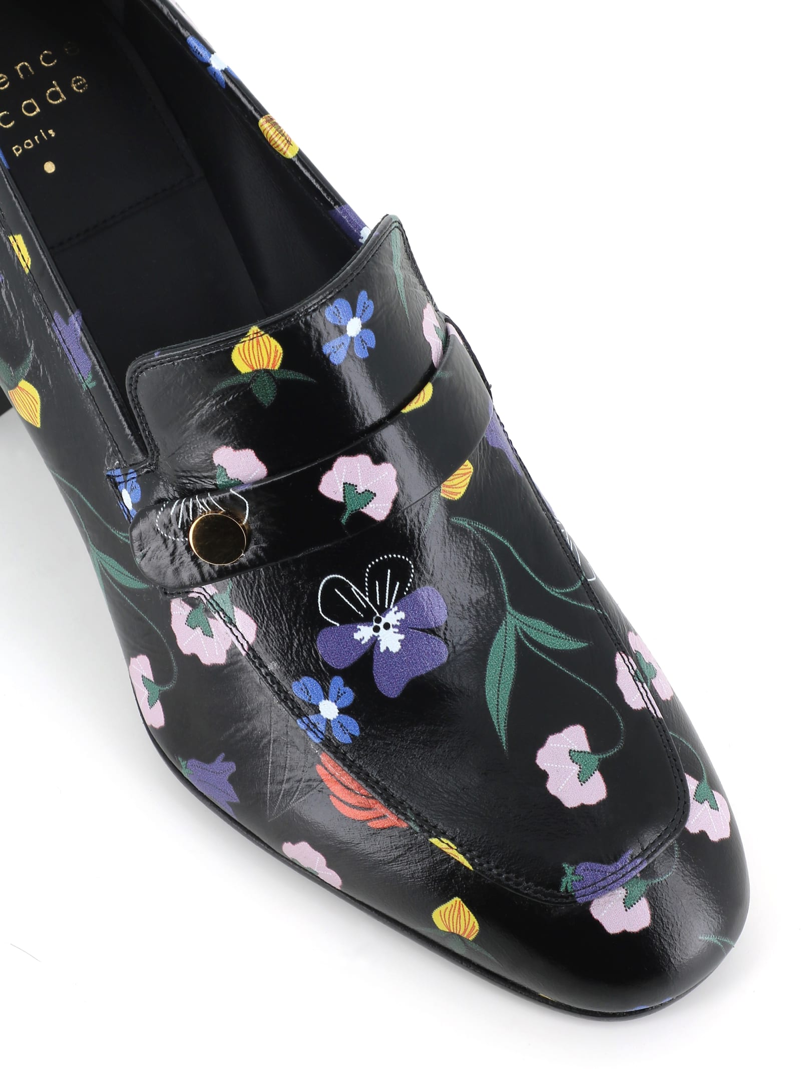 Shop Laurence Dacade Loafer Tracy In Nero/multicolor