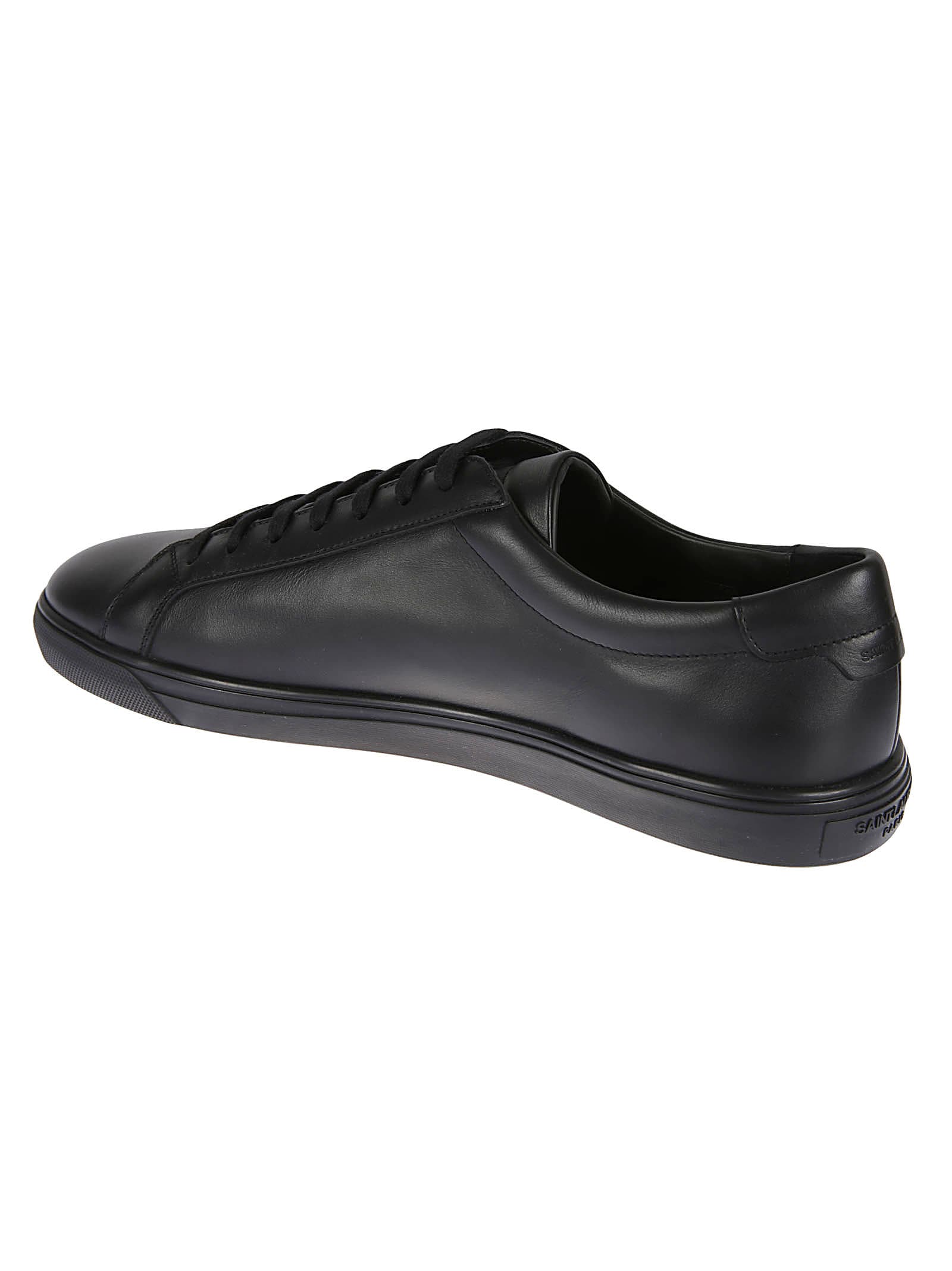 Shop Saint Laurent Andy Low-top Sneakers In Black