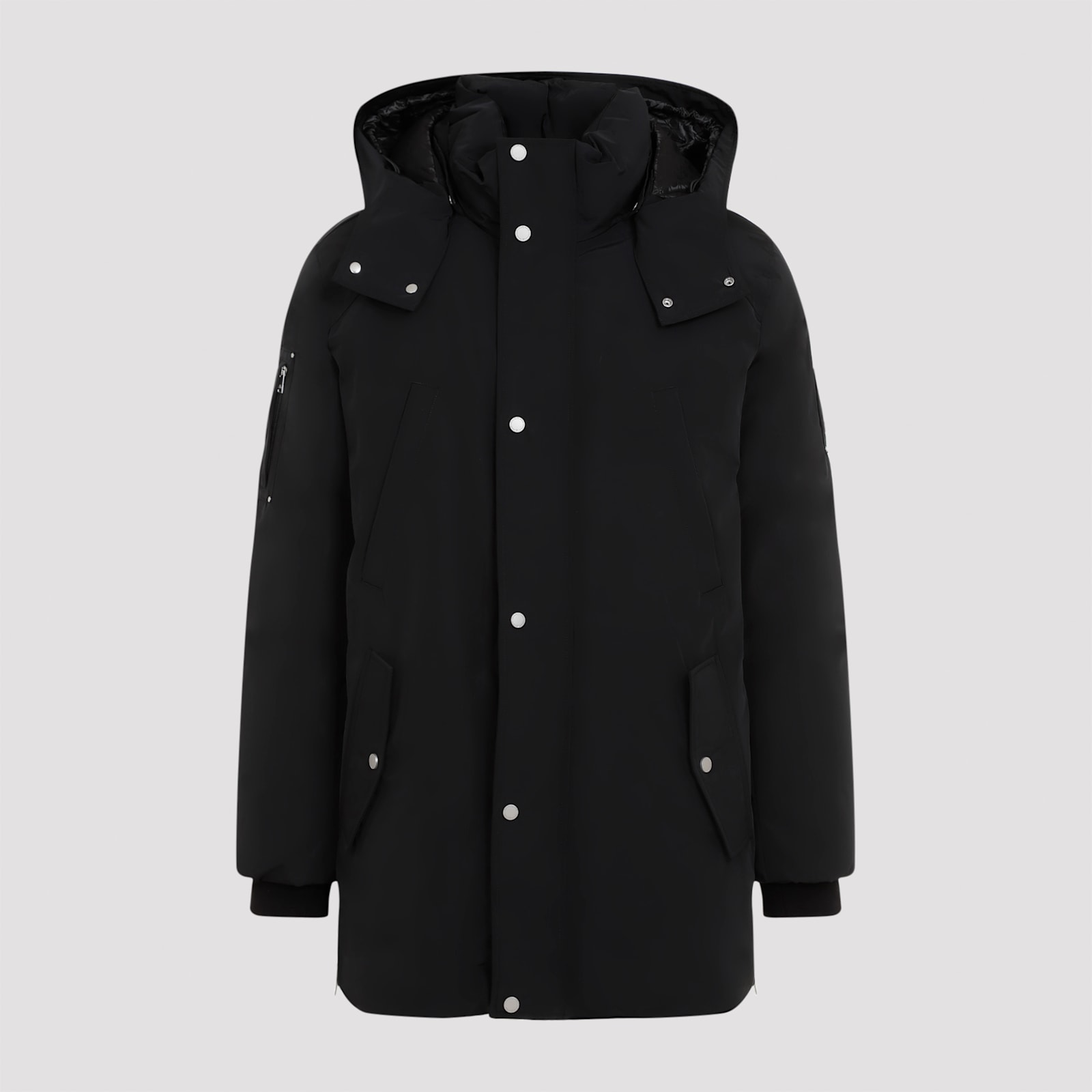 Shop Moose Knuckles Granite Peak Parka In Black