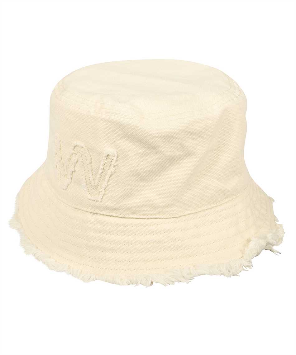 Weekend Max Mara Embroidered Frayed-edge Bucket Hat In Neutral