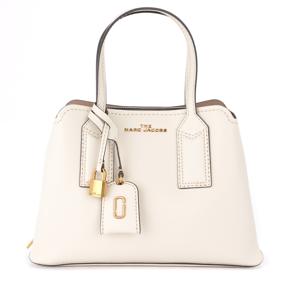 Marc Jacobs The  Shoulder Bag The Editor Model In Ivory Leather In Bianco