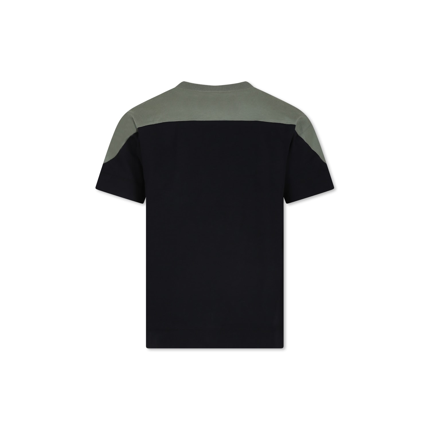 Shop Marni Black T-shirt For Kids With Logo