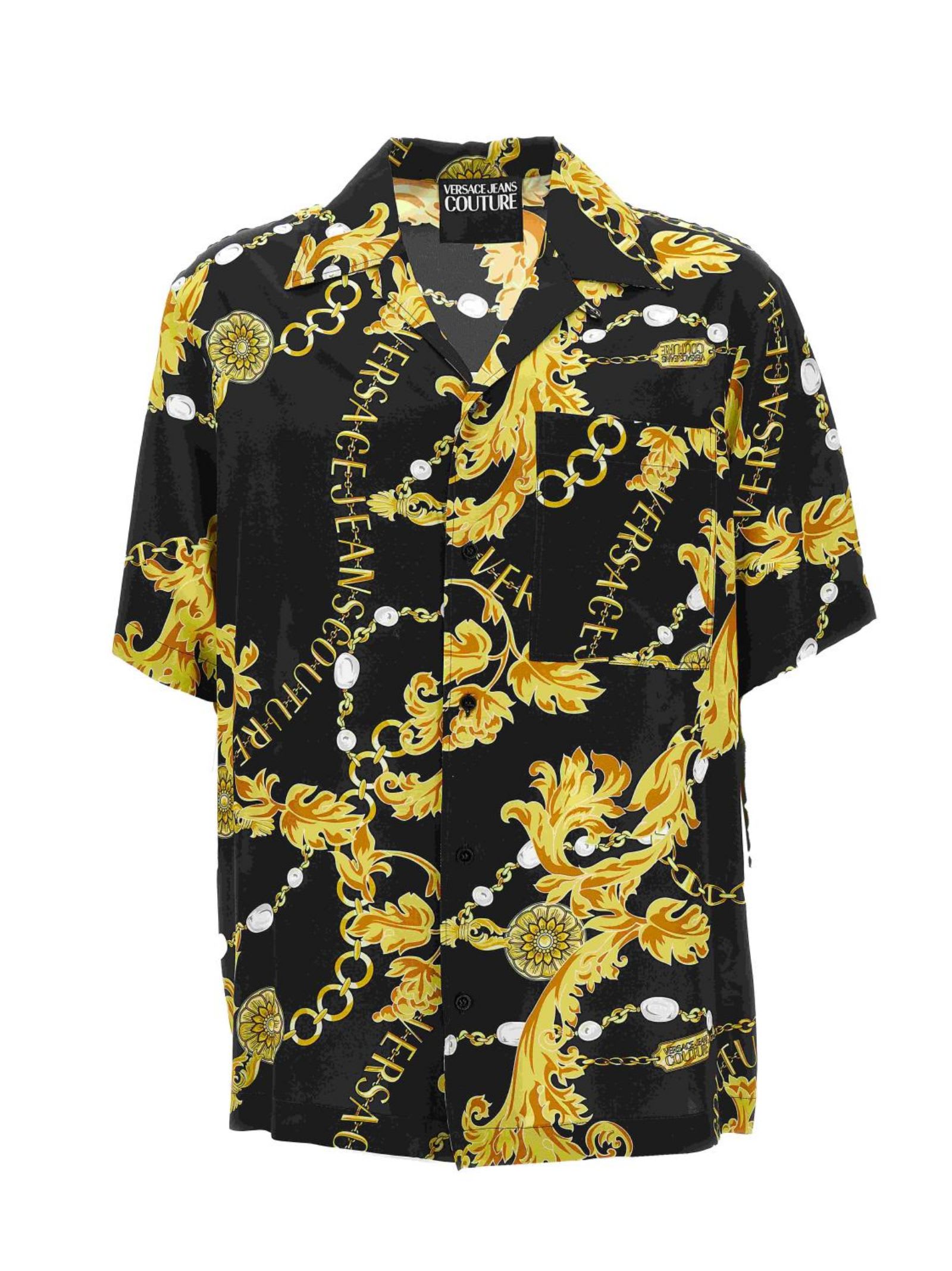 Shop Versace Jeans Couture Mens Shirt In Black