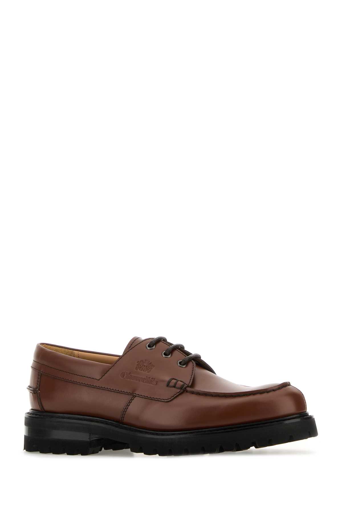Church's Lace Up Boat Shoes With Chunky Sole In Brown