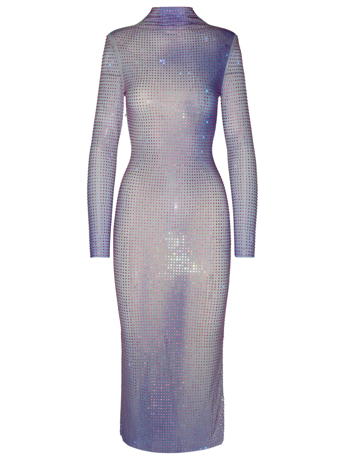 Lilac Polyester Contour Dress