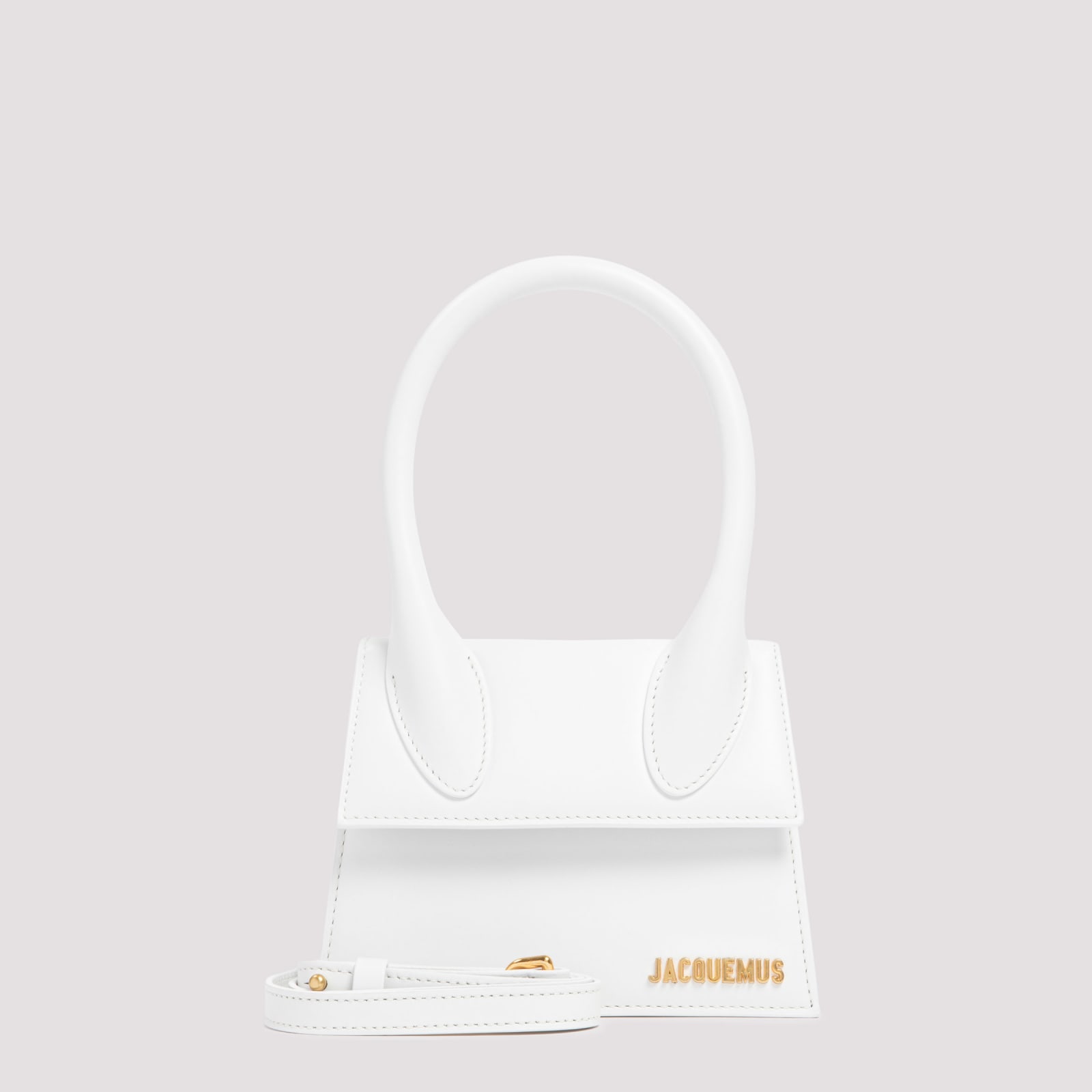 Shop Jacquemus Le Chiquito Moyen In White