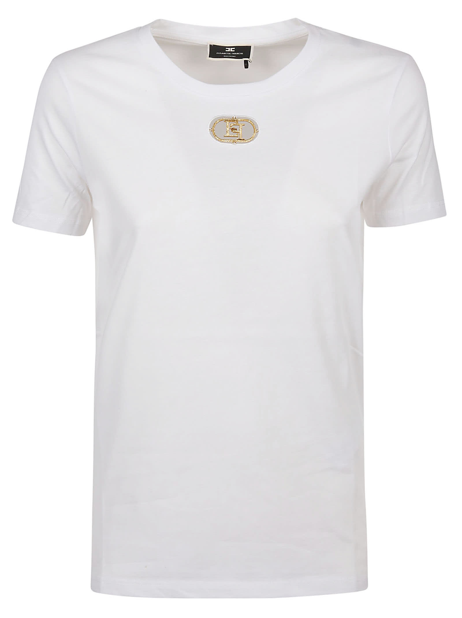 Elisabetta Franchi T-shirt In Bianco