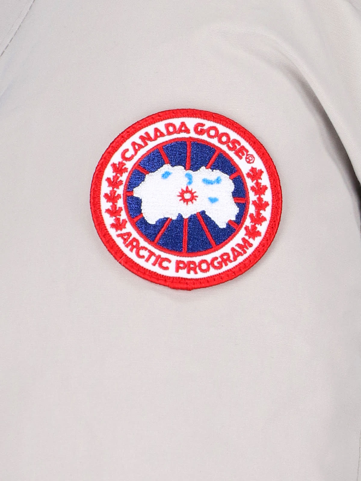 Shop Canada Goose Jacket In Cream