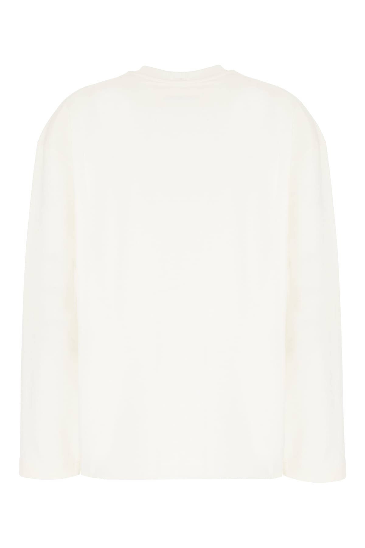 Shop Jil Sander Ivory Cotton Oversize T-shirt In Porcelain