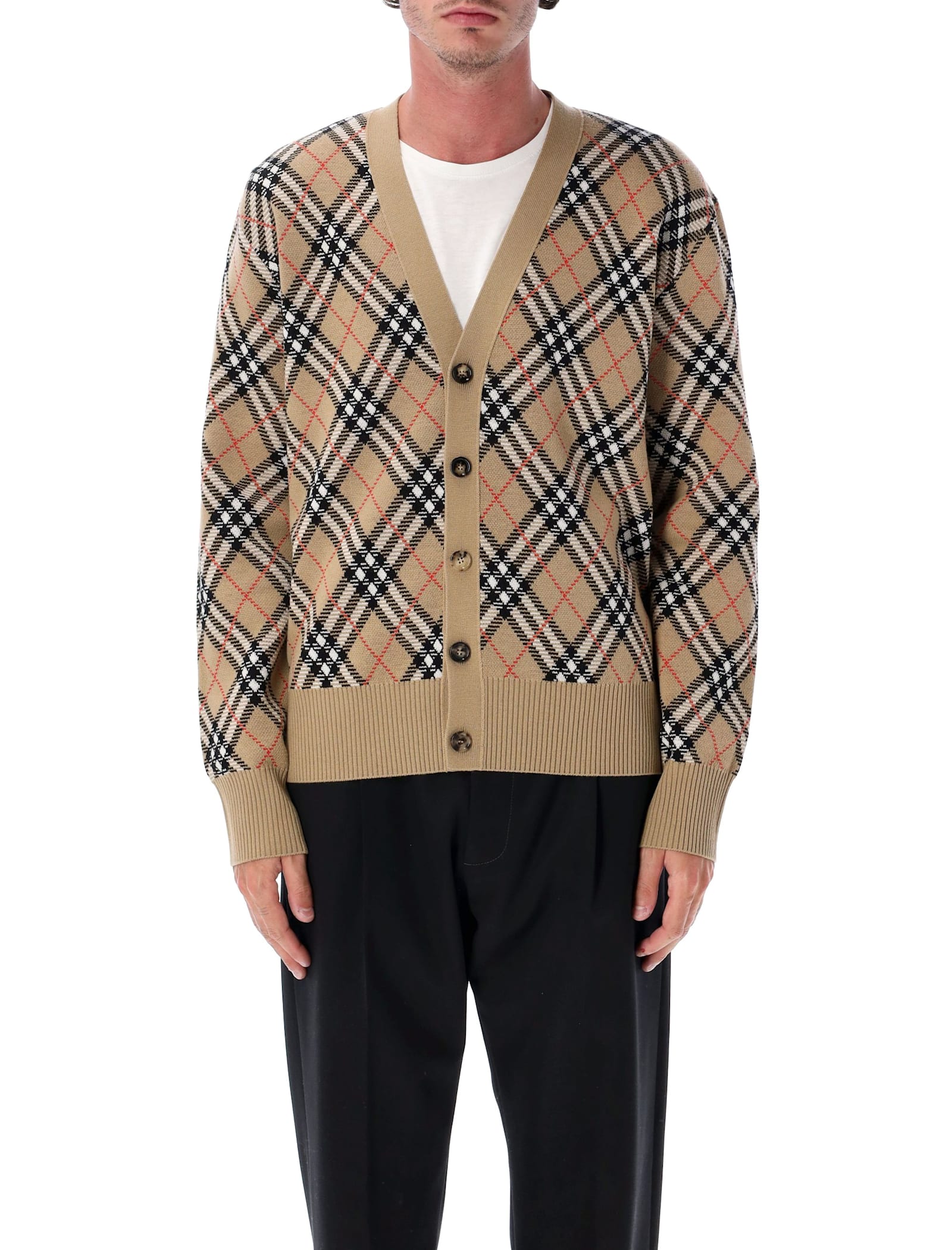 Burberry London Check Wool Cardigan