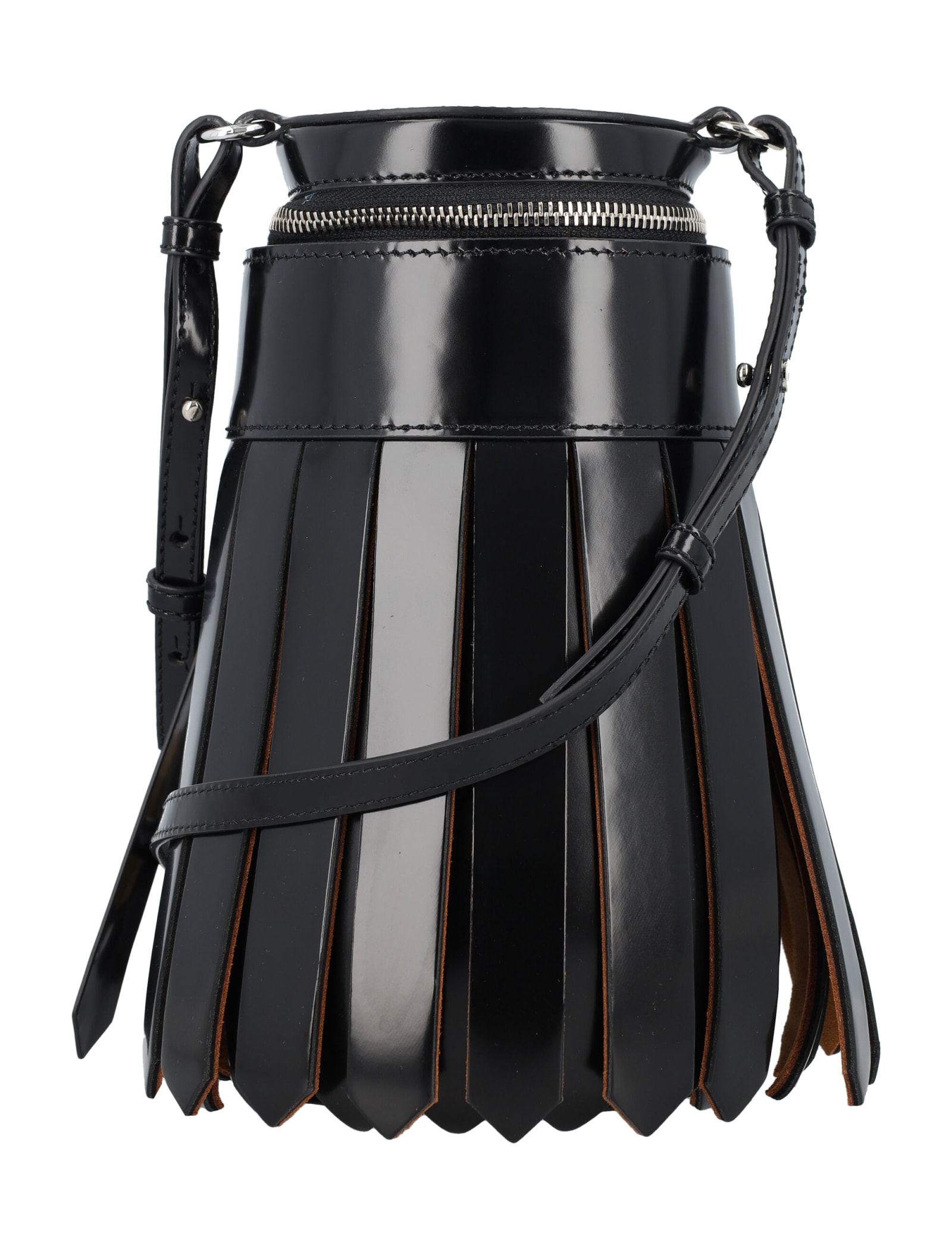 Shop Jw Anderson Tassel Bag In Black