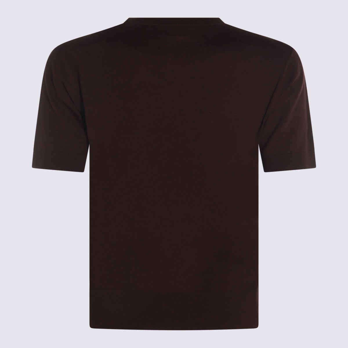 Saint Laurent Short-sleeve Crew-neck T-shirt In Brown