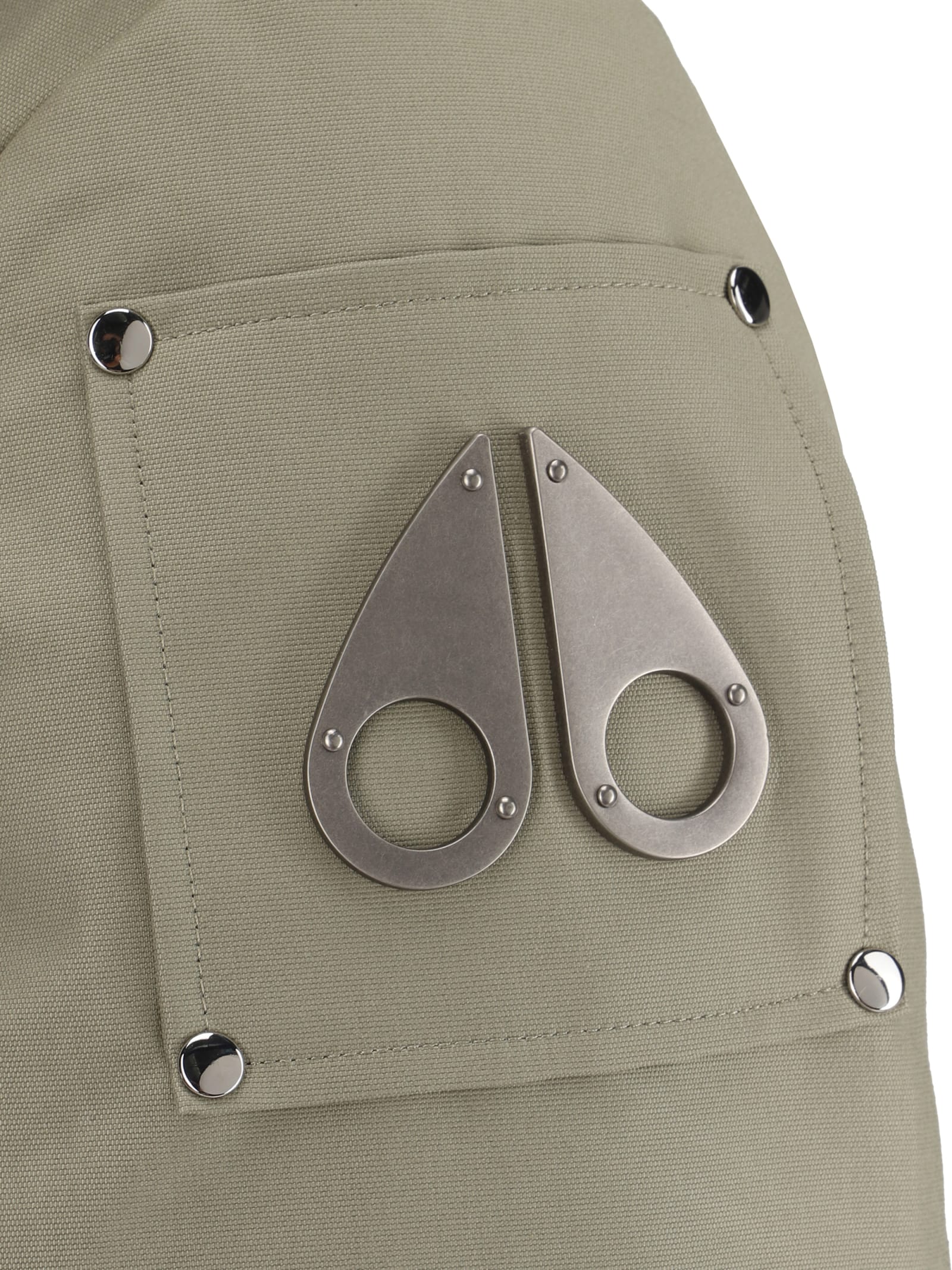 Shop Moose Knuckles Original Ballistic Bomber Jacket In Sage W/blk Sh