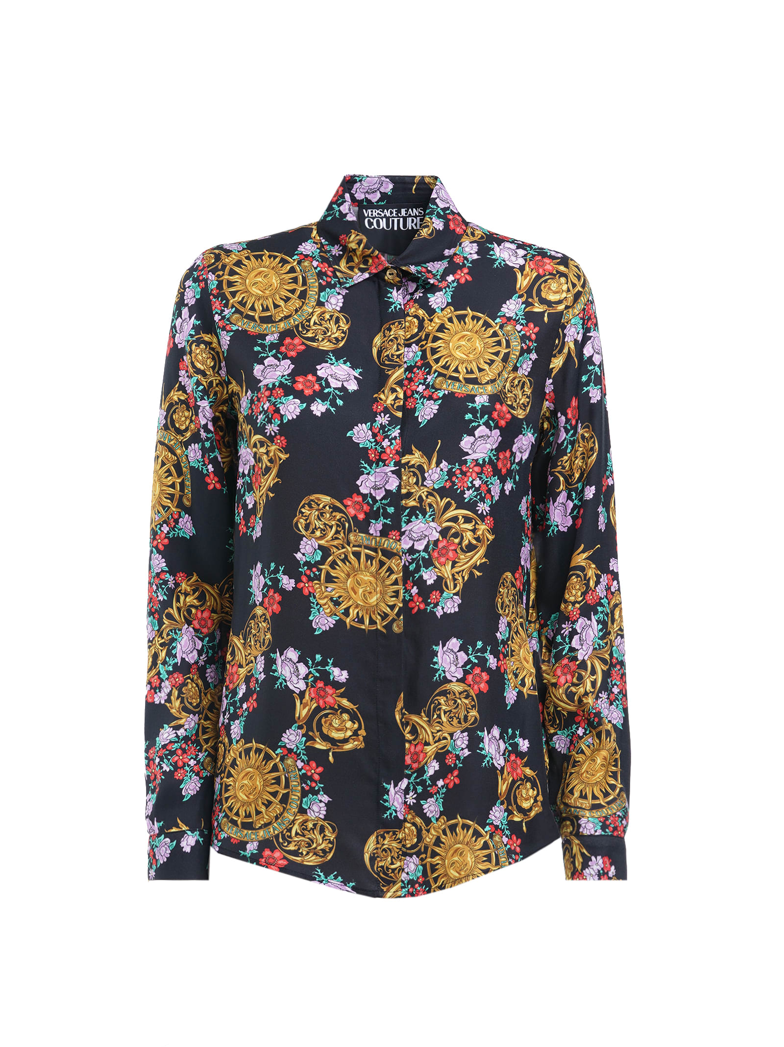 Versace Jeans Couture Shirt In Print Viscose Twill