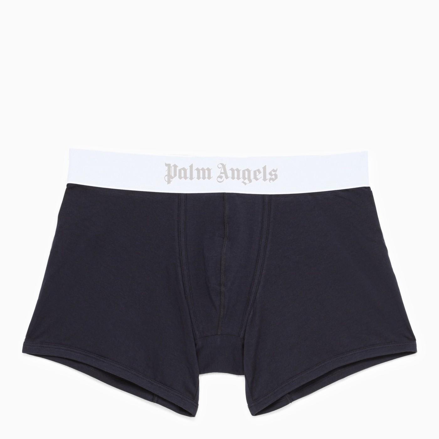 Palm Angels Navy Cotton Boxer Shorts