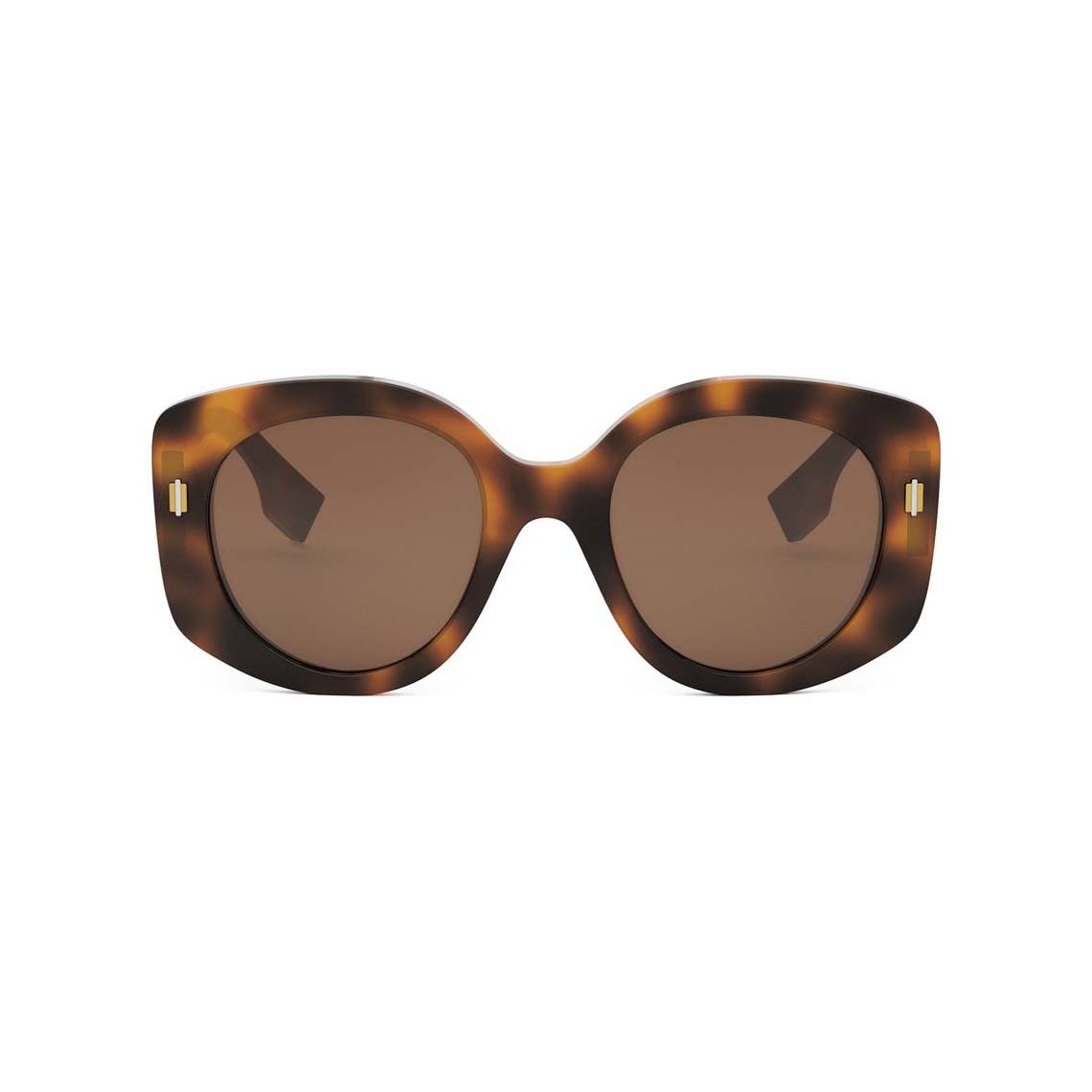 Shop Fendi Sunglasses In Havana/marrone