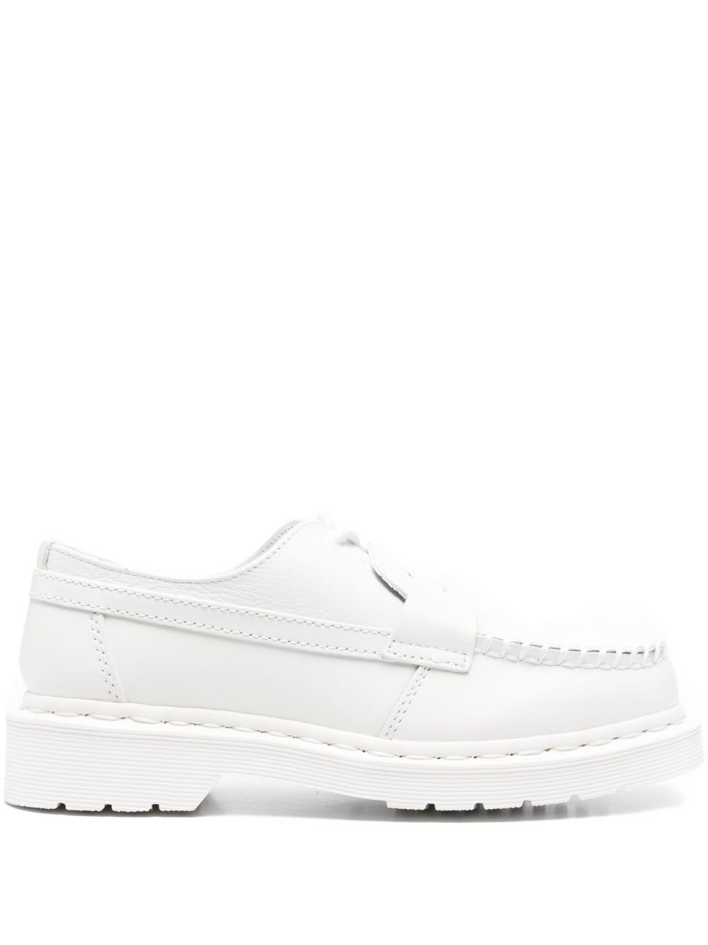 Mm6 Maison Margiela X Dr. Martens Leather Moccasin Loafers In White