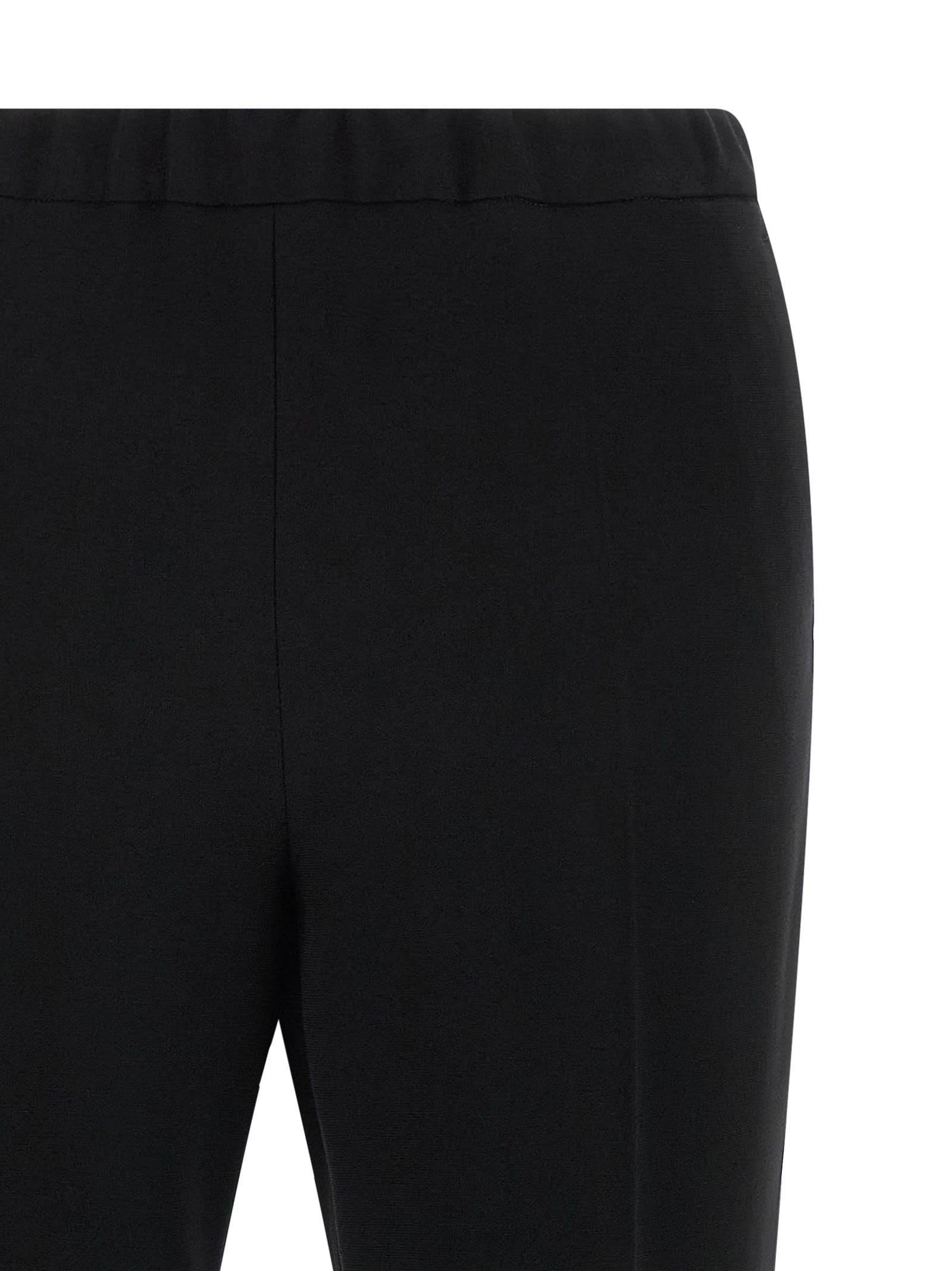 Alberto Biani Stripe Detail Tailored Trousers In Black