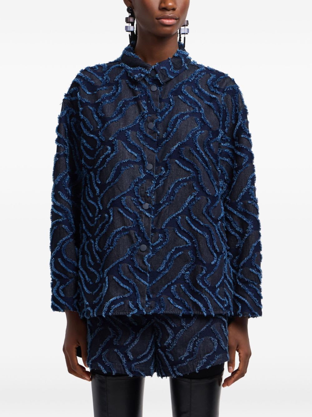 Emporio Armani Cotton Jacket In Multi