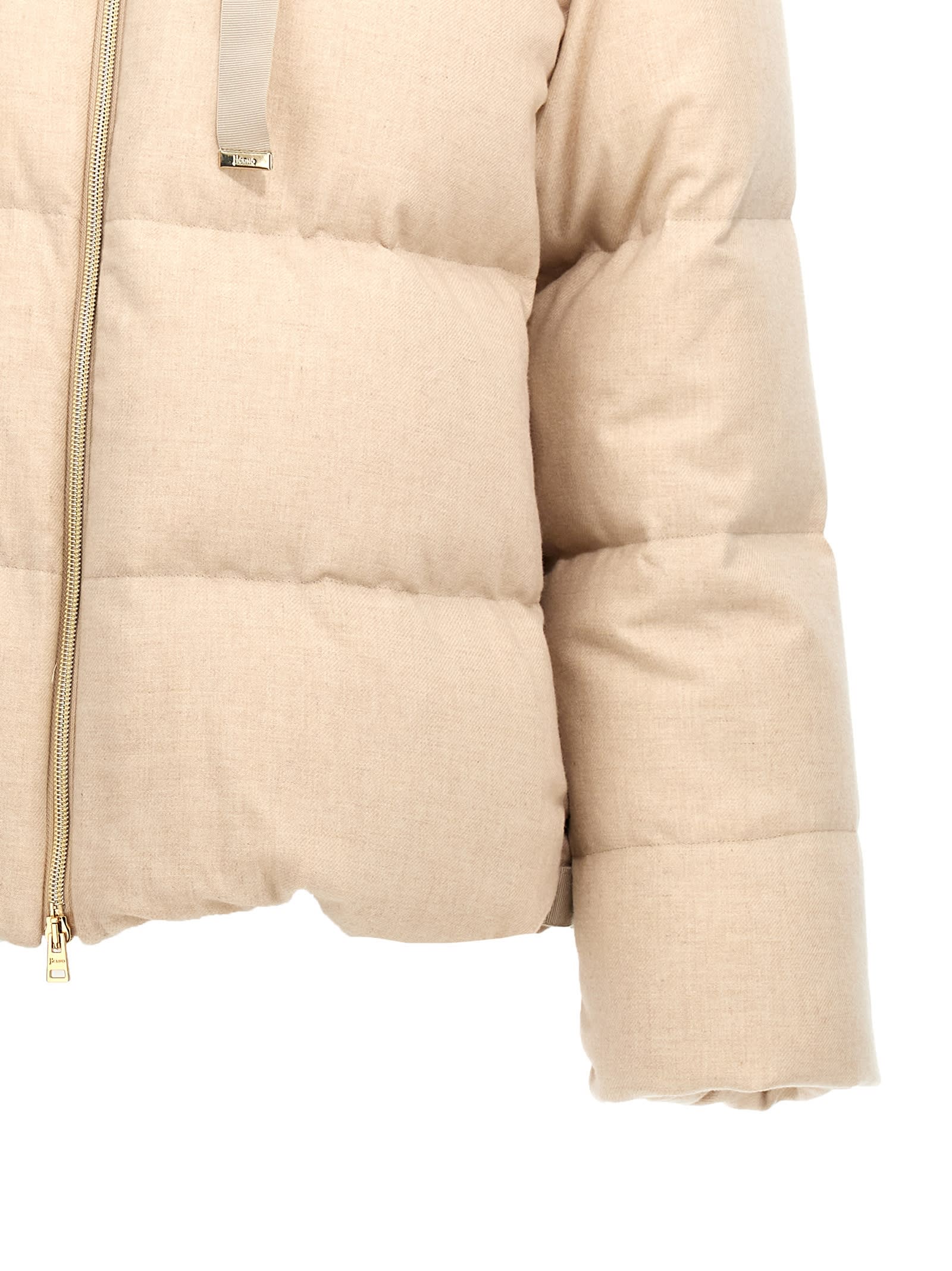 Herno Ultalight Down Jacket In Beige