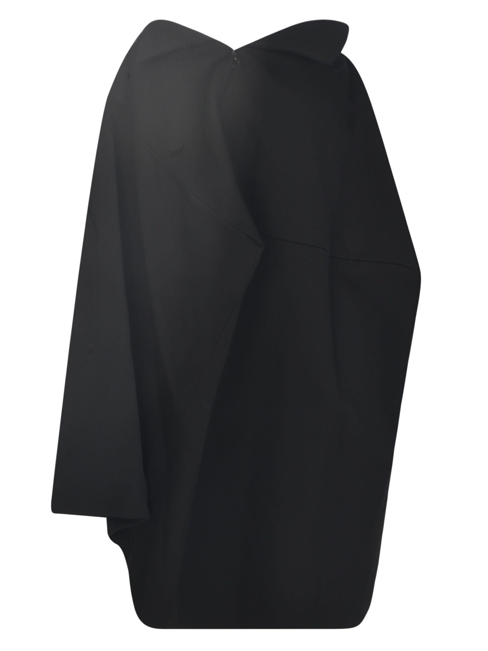 Shop Comme Des Garçons Asymmetric Wide Skirt In Black