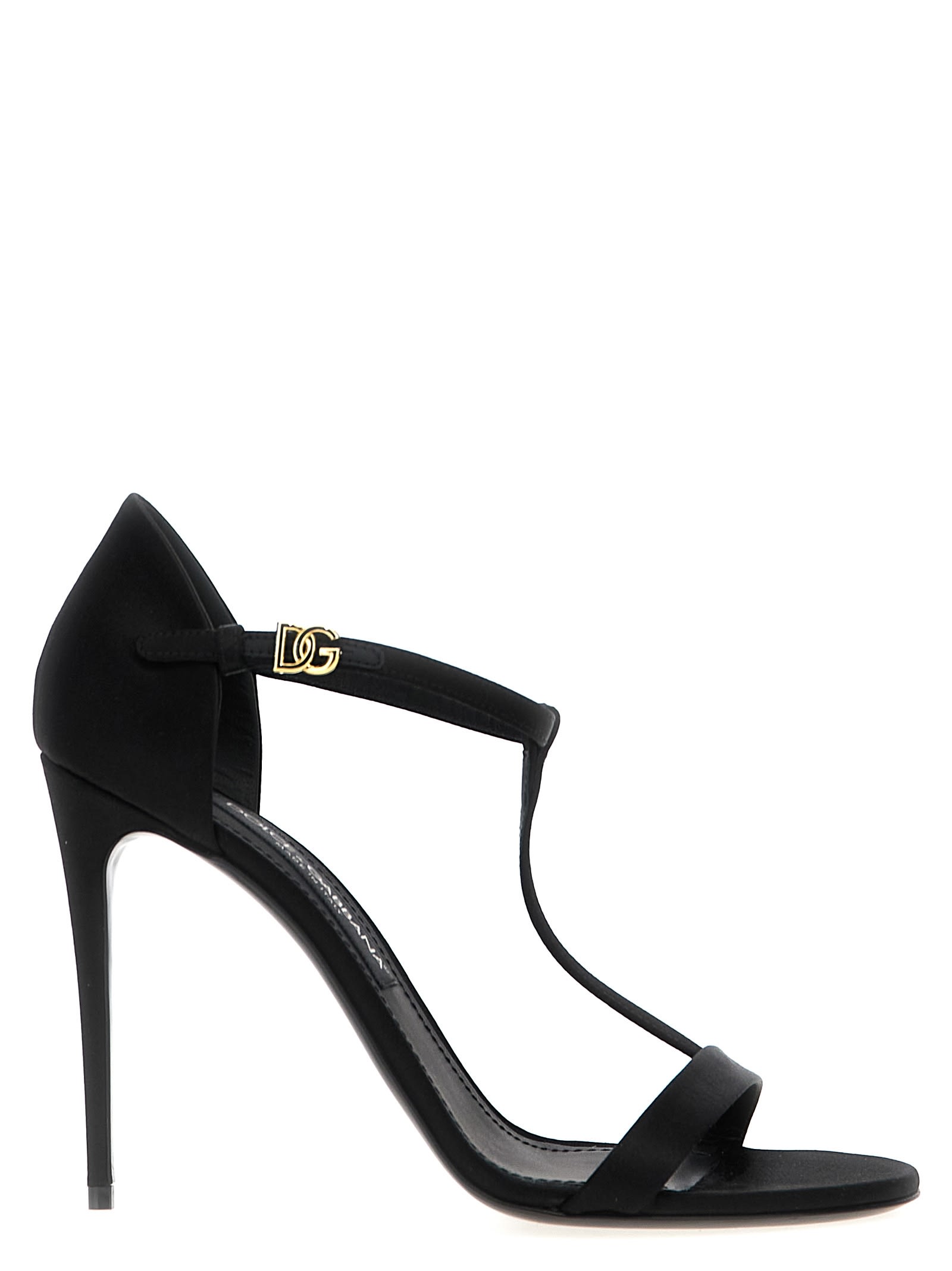 Shop Dolce & Gabbana T-bar Sandals In Black