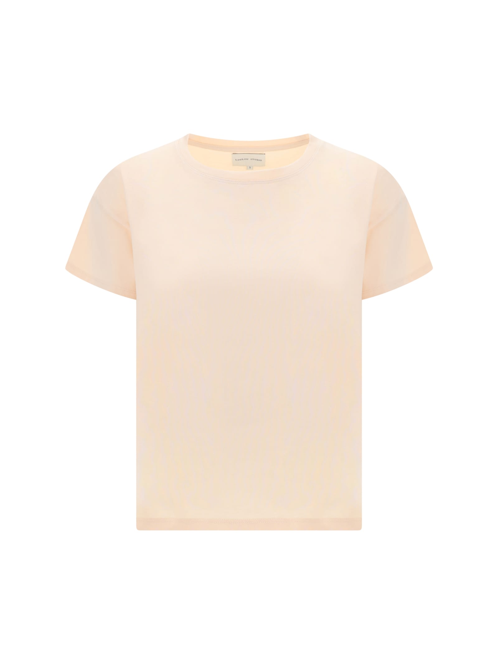 Shop Loulou Studio T-shirt In Cream Rose