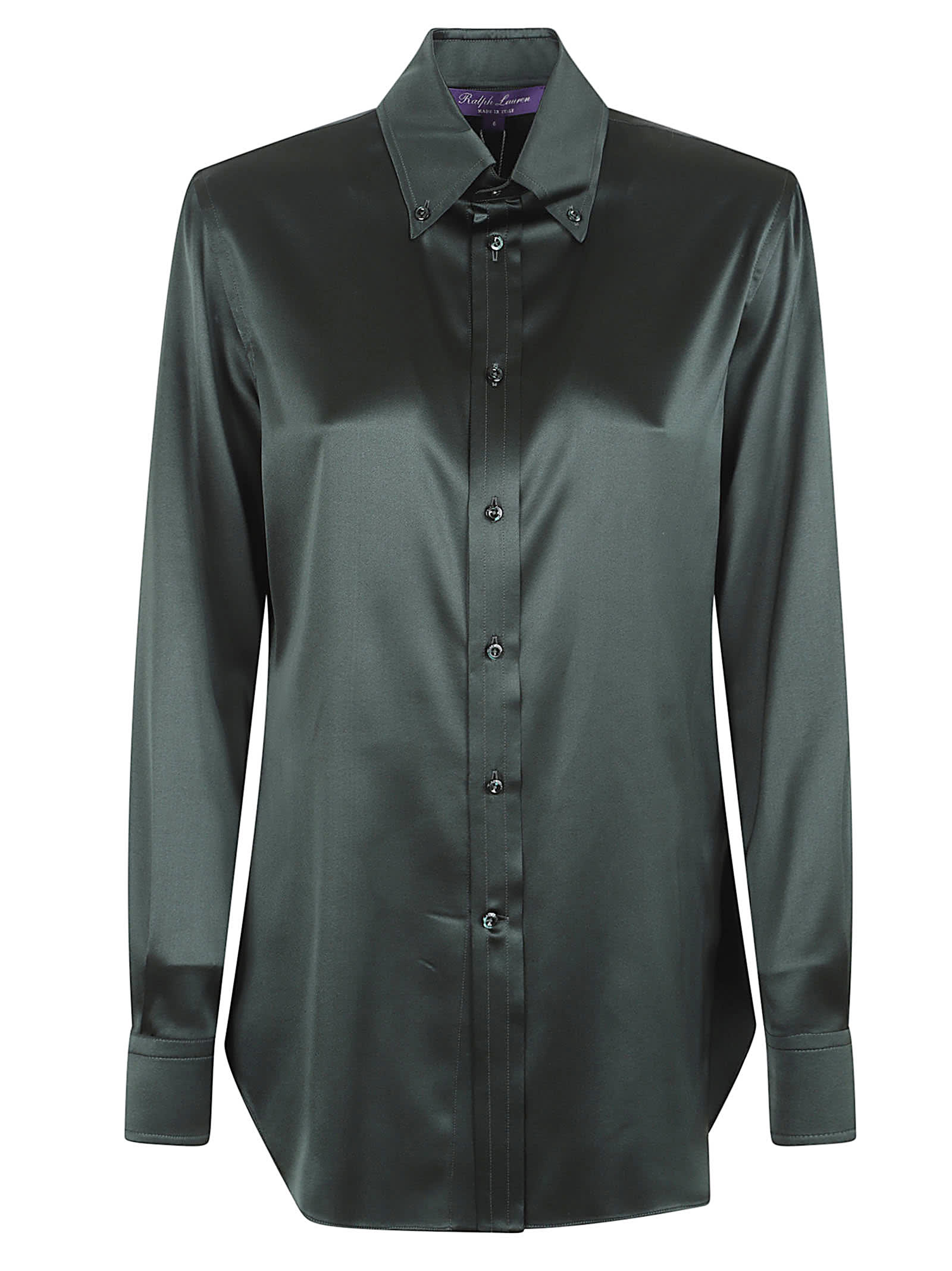 Ralph Lauren Cameron-long Sleeve-button Front Shirt In Green
