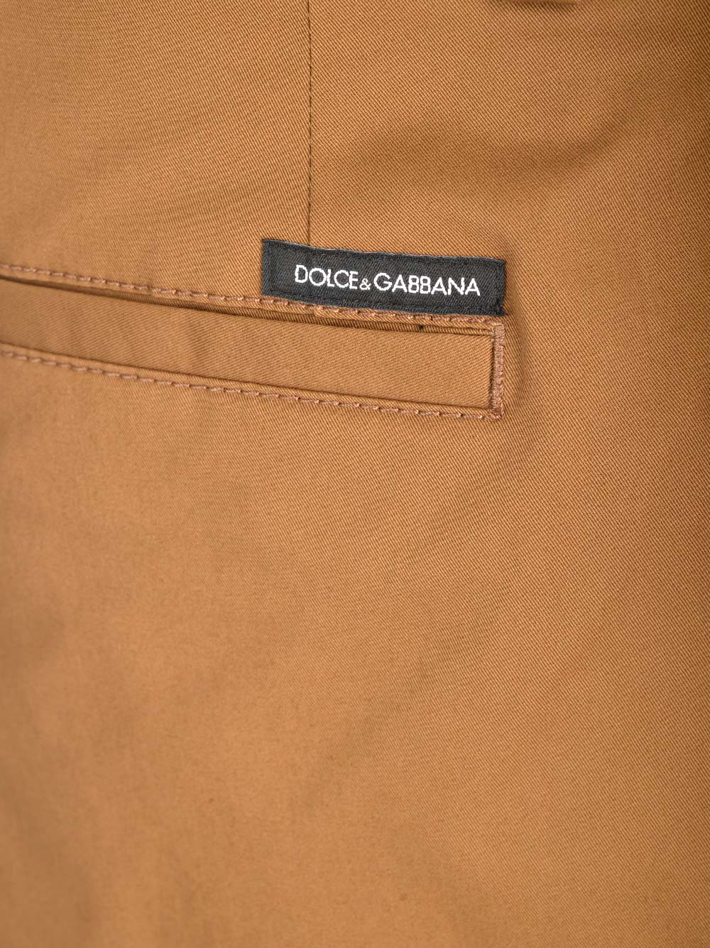 Shop Dolce & Gabbana Walnut Roma Trousers In Marrone