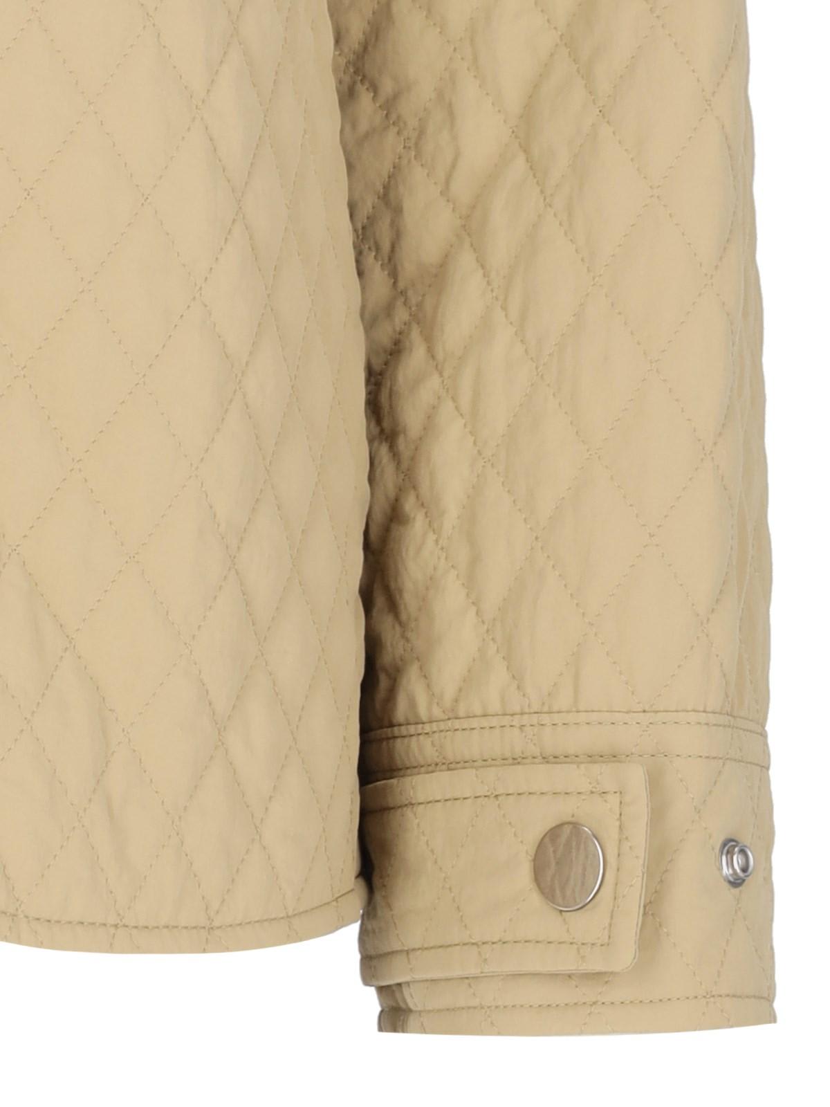 Shop Burberry Reversible Single-breasted Jacket In Flax