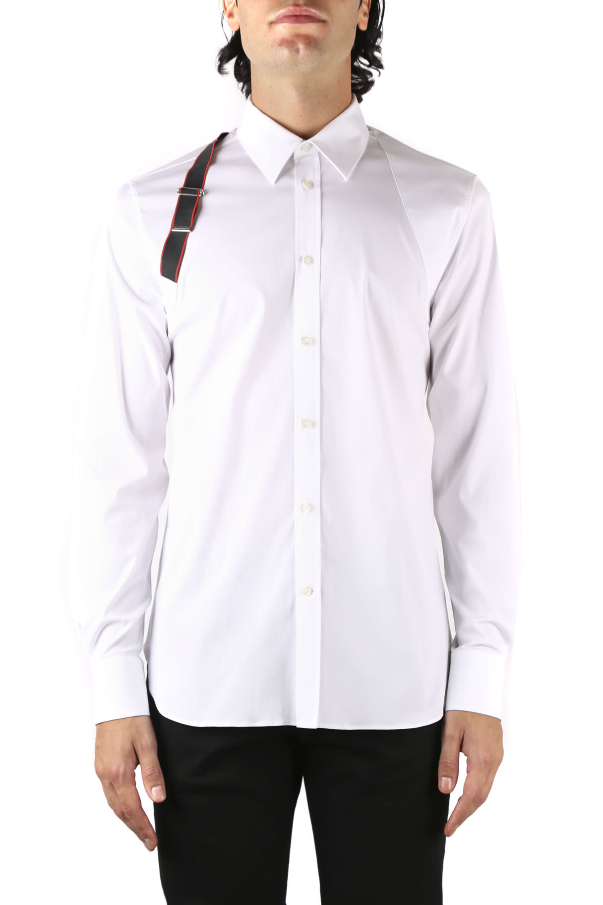 alexander mcqueen harness shirt