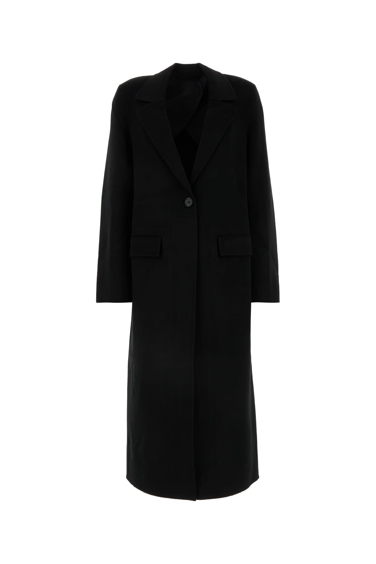Totême Toteme Woman Overcoat & Trench Coat Black Size 10 Viscose, Linen, Cotton In Black