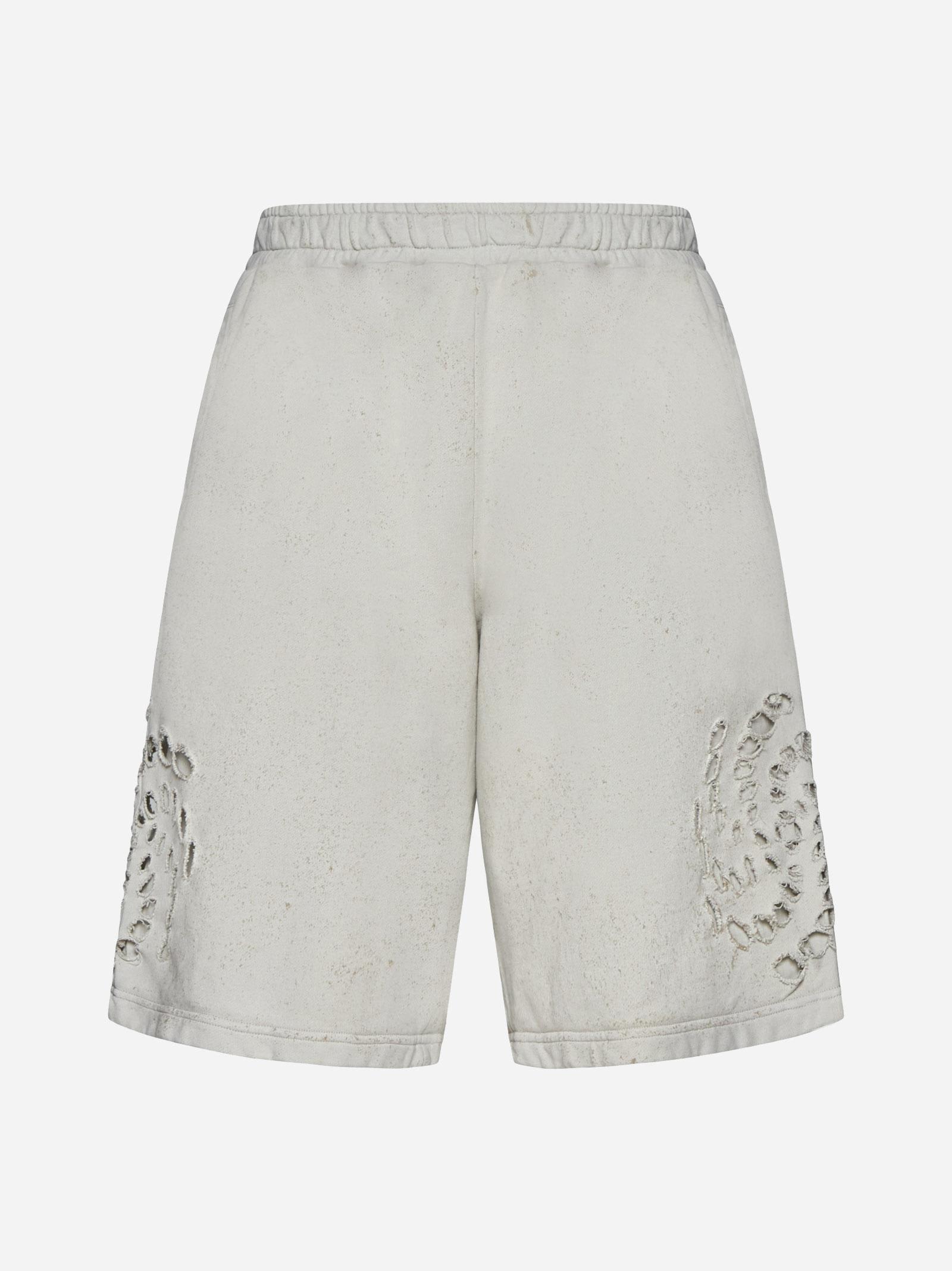 Holes Cotton Shorts