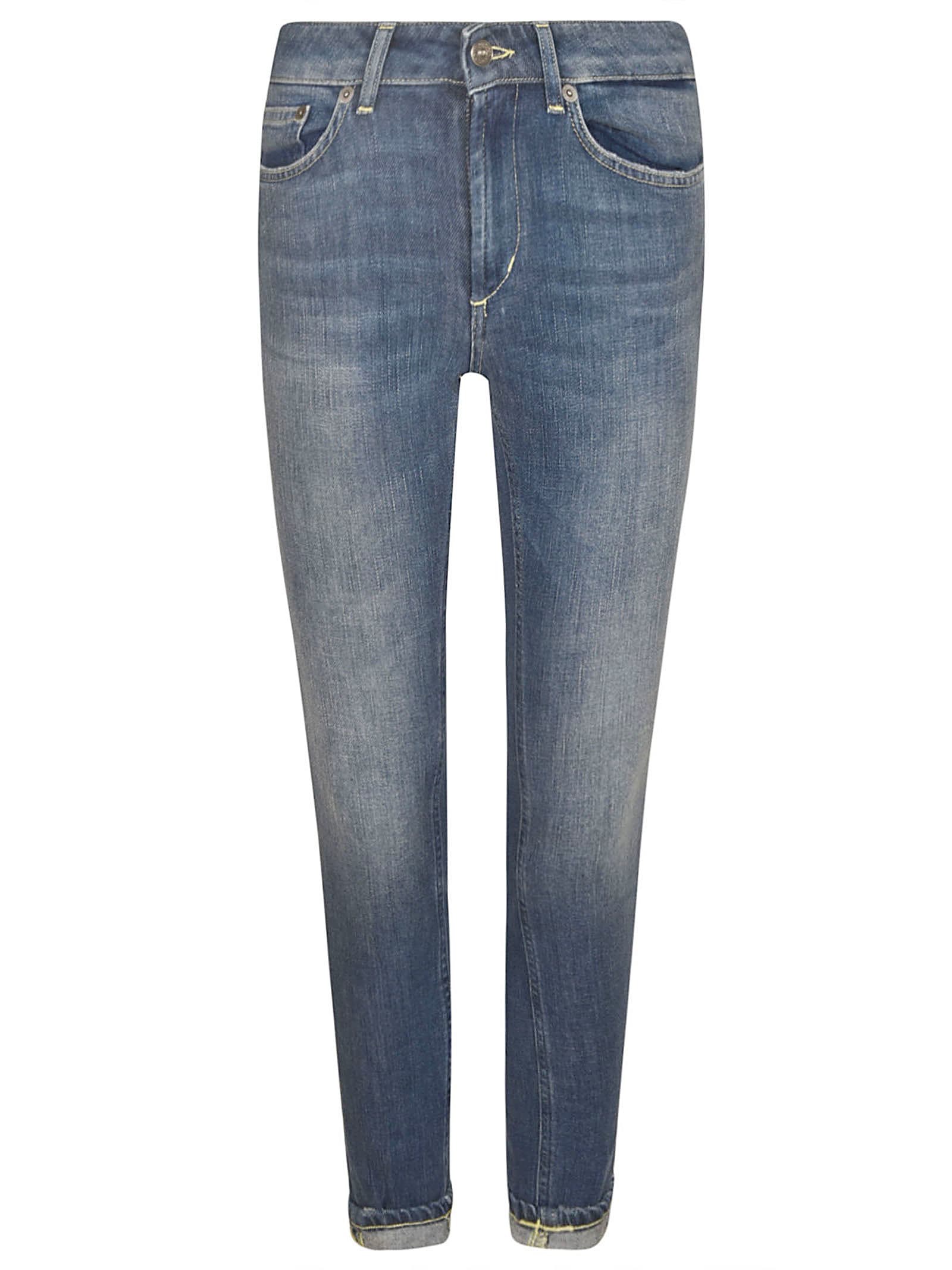 Skinny Fit Buttoned Jeans Dondup