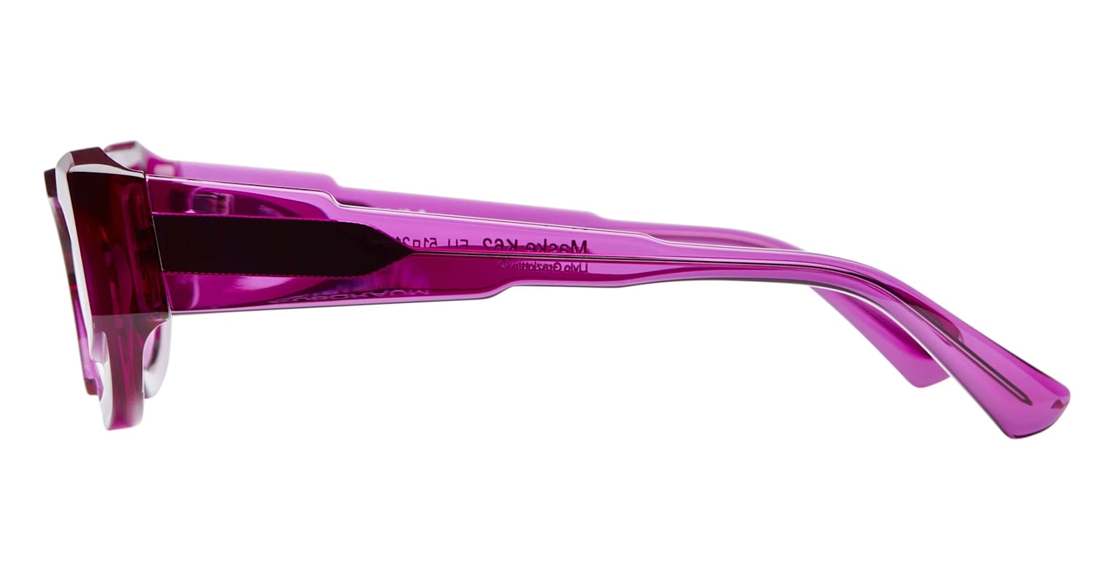 Kuboraum Mask K62 Fu / Transparent Fuchsia Rx Glasses In Purple