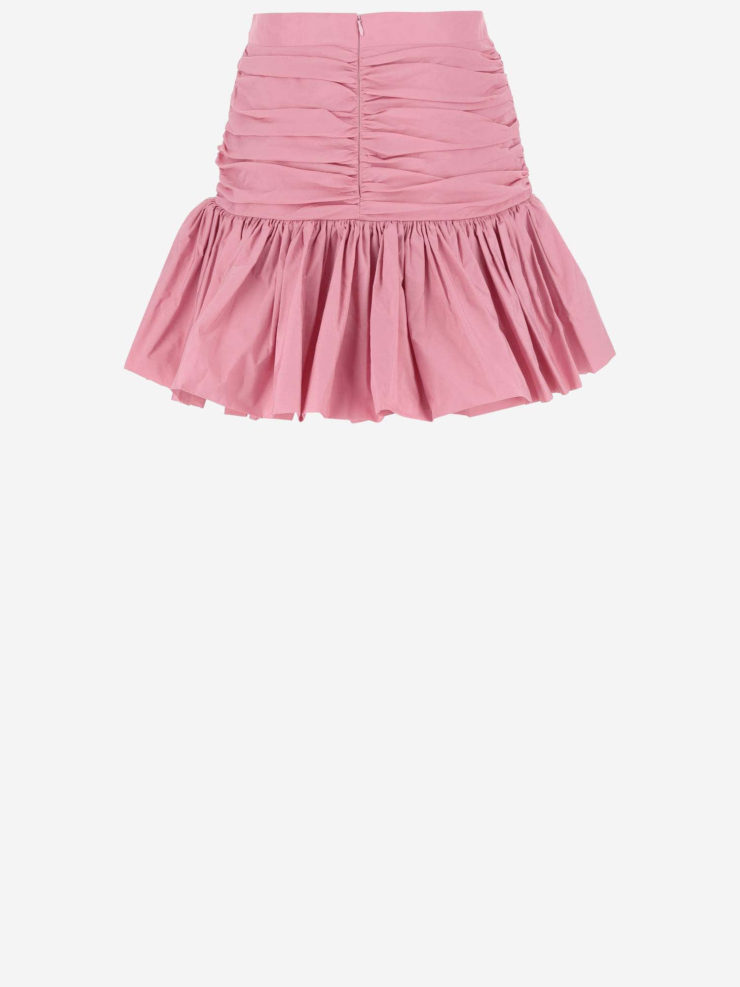 Shop Patou Polyfaille Skirt In Pink