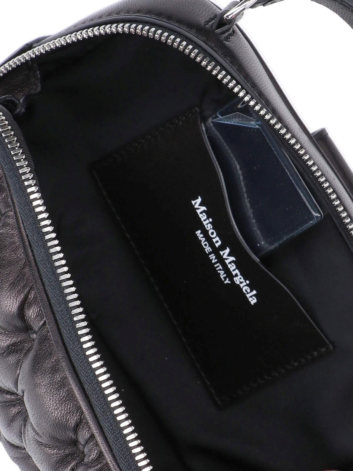 Shop Maison Margiela Mini Bag Glam Slam In Black/white