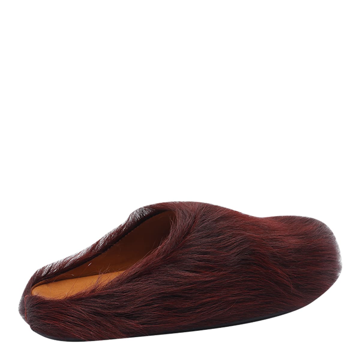 Marni Colorful Calf Hair Slip-on Shoes In Brown